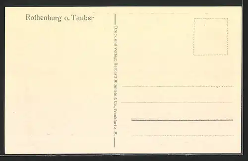 AK Rothenburg o. Tauber, Gesamtansicht