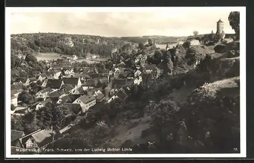 AK Waischenfeld, Ortsansicht von der Ludwig Richter Linde aus gesehen