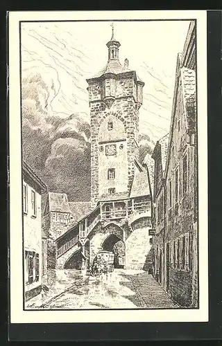 AK Rothenburg o. Tauber, Klingentor