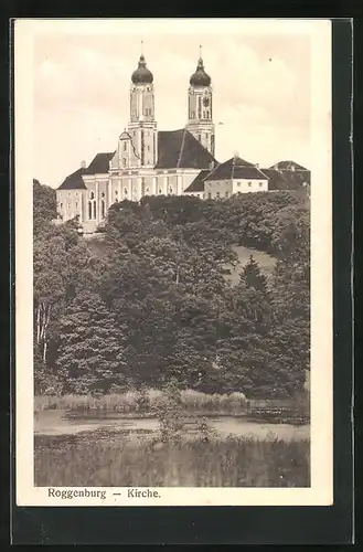 AK Roggenburg, Blick zur Kirche