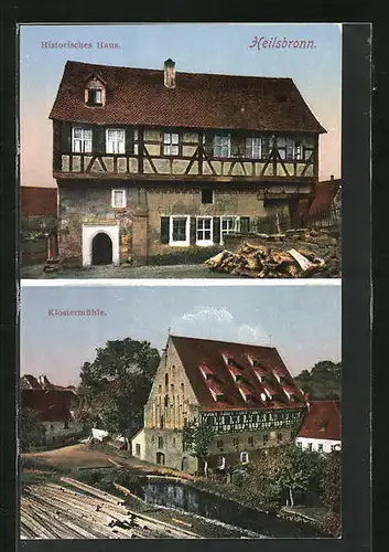 AK Heilsbronn, Historisches Haus und Klostermühle