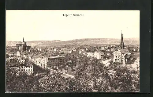 AK Teplitz Schönau / Teplice, Gesamtansicht