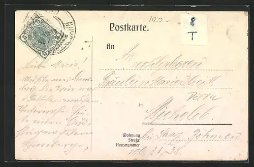 AK Tetschen-Bodenbach / Decin, Blick zur Kettenbrücke, Flusspartie