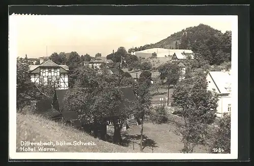 AK Dittersbach / Jetrichovice, Hotel Worm