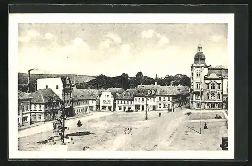 AK Schluckenau / Sluknov, Námestí