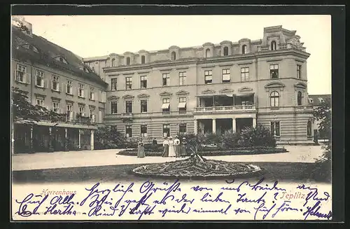 AK Teplitz Schönau / Teplice, Herrenhaus