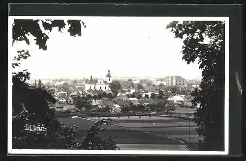 AK Libán, Ortsansicht mit Kirche