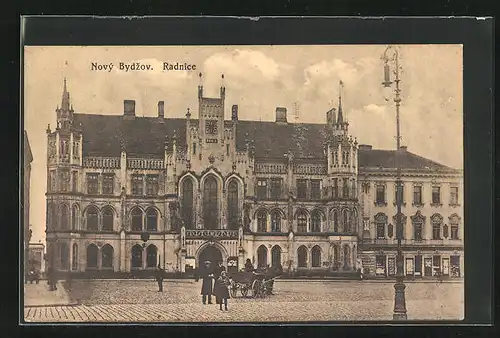 AK Nový Bydzov, Radnice, Rathaus