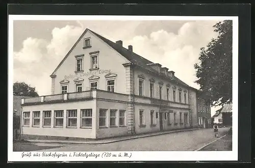 AK Bischofsgrün /Fichtelgeb., Gasthof Goldner Löwe