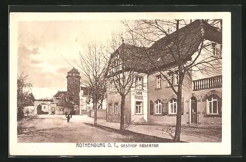 AK Rothenburg o. T., Gasthof Rödertor
