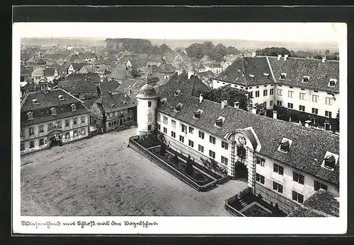 AK Wiesentheid, Schloss aus der Vogelschau