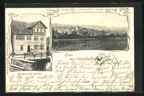 AK Oberaltertheim, Gasthaus zum Hirschen, Totalansicht