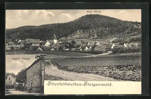 AK Stierhöfstetten, Gasthaus Stierhof, Rotes Hörnle