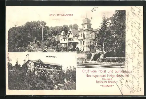 AK Heigenbrücken /Spessart, Hôtel und Luftkurhaus Hochspessart