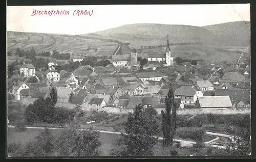 AK Bischofsheim /Rhön, Totalansicht der Gemeinde