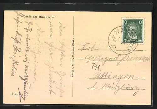 AK Randersacker, Totalansicht der Gemeinde
