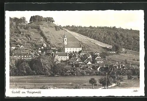 AK Castell, Totale mit Kirche