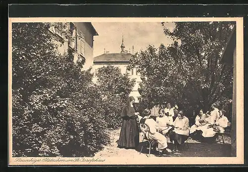 AK Lülsfeld, Kloster Maria Schnee, Haushaltungsschule, Lauschiges Plätzchen im St. Josefshaus