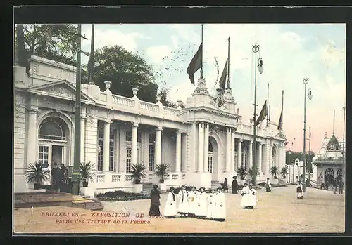AK Bruxelles, Exposition de 1910, Palais des Travaux de la Femme