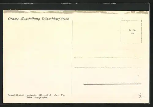 AK Düsseldorf, Ausstellung 1926, Blick auf den Hauptfestplatz