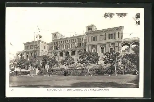 AK Barcelona, Exposicion International 1929, Ausstellungsgebäude