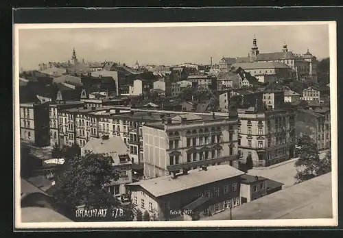 Foto-AK Brauna i. B., Blick in den Ort
