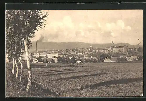 AK Braunau i. B., Blick auf den Ort