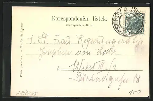 AK Josefstadt / Josefov / Jaromer, Hauptwache und Corps-Commando