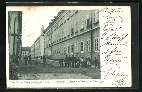 AK Josefstadt / Josefov / Jaromer, Alter und neuer Pavillon