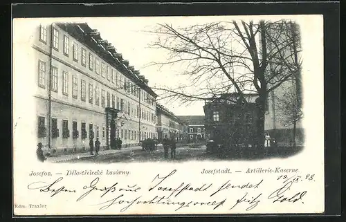 AK Josefstadt / Josefov / Jaromer, Artillerie-Kaserne