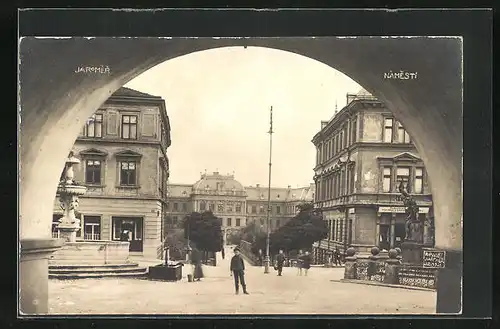 AK Josefstadt / Josefov / Jaromer, Nàmestí, Brunnen