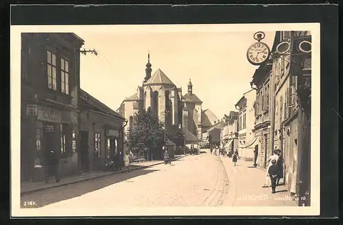 AK Josefstadt / Josefov / Jaromer, Havlickova Trida, Strassenpartie in der Innenstadt