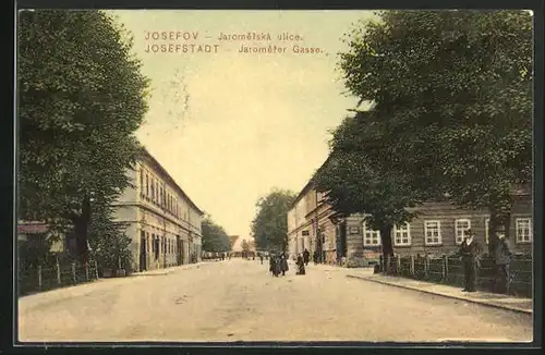 AK Josefstadt / Josefov / Jaromer, Jaromerer Gasse am Park