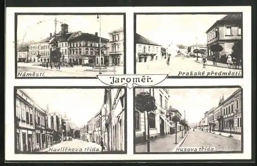 AK Josefstadt / Josefov / Jaromer, Havlickova trida, Husova trida, Prazské predmesti