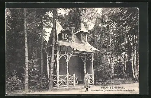 AK Franzensbad, Schutzhütte im Stephaniepark