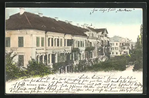 AK Franzensbad, Salzquellstrasse mit Gasthaus Russischer Hof