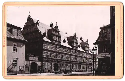 Fotografie Römmler & Jonas, Dresden, Ansicht Hameln, Strassenpartie am Hochzeitshaus