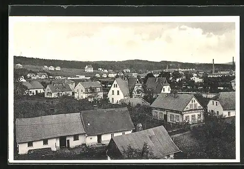 AK Arnau / Hostinne, Flurviertel aus der Vogelschau