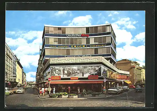 AK Aschaffenburg /Main, Einkaufszeile im Stadtkern