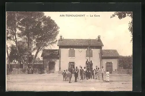 AK Ain-Temouchent, La Gare, Bahnhof