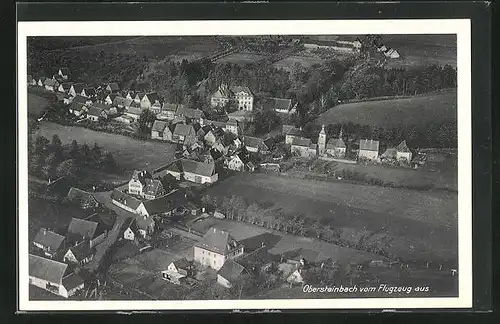 AK Obersteinbach, Totalansicht, Fliegeraufnahme