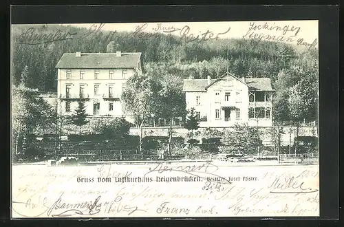 AK Heigenbrücken, Hotel von Josef Pfister