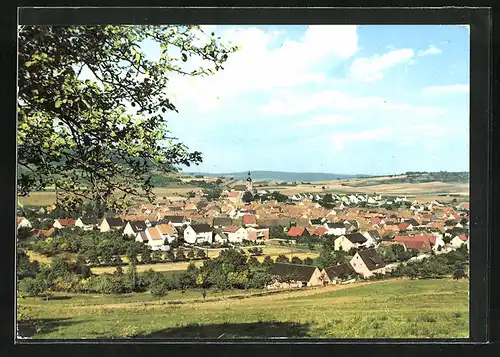 AK Oberelsbach, Panorama der Stadt