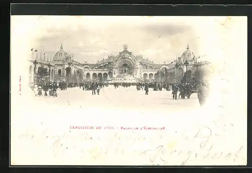 AK Paris, Exposition universelle de 1900, Palais de L`Électricité