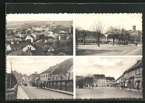 AK Ceská Skalice, Strassenpartie, Marktplatz, Teilansicht