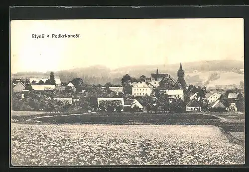 AK Rtyne v Podkrkonosi, Blick über den Ort