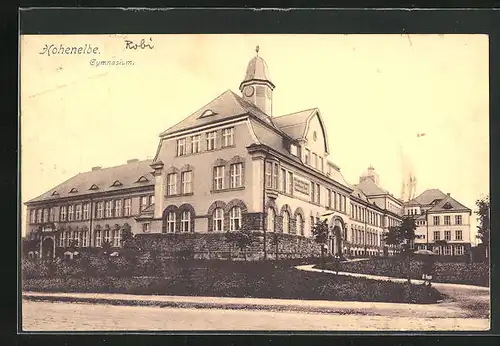 AK Hohenelbe, Gymnasium mit Garten