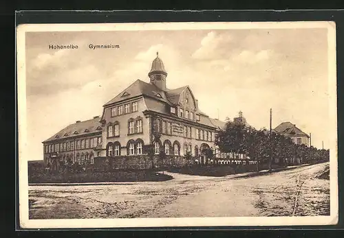 AK Hohenelbe, Gymnasium mit Garten