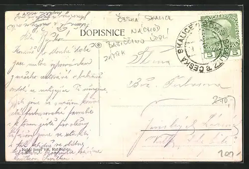 AK Ratiborice, Pradelna vevodkyne Zahanske az do r. 1939, Zamek, Hostinec