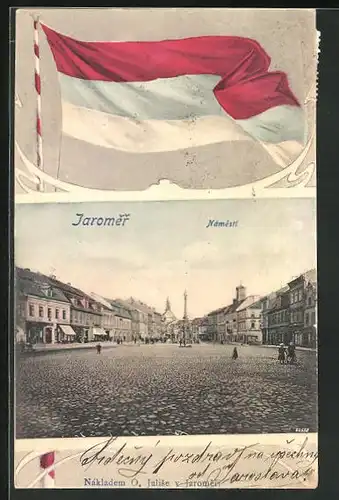 AK Josefstadt / Josefov / Jaromer, Námesti, Ansicht vom Marktplatz